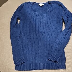 LOFT Royal Blue V-Neck Sweater